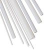10 varillas de plástico ABS blanco, barra redonda sólida para