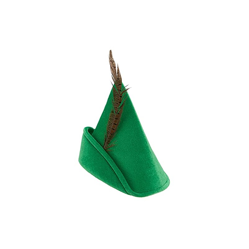 ADAMEL PARTY Robin Hood Hat I Green Hat with Feather