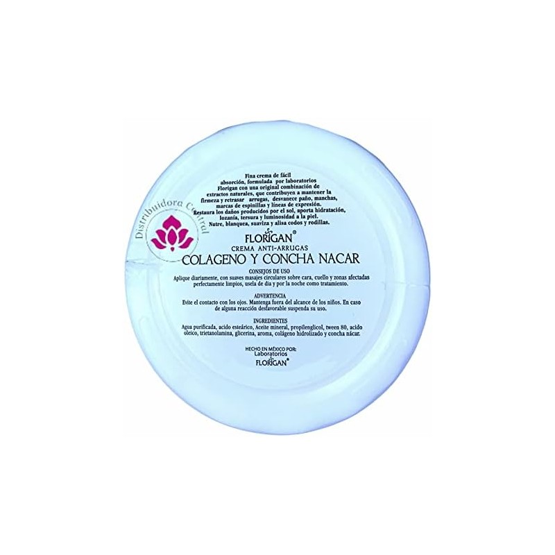 CREMA ANTIARRUGAS COLÁGENO Y CONCHA NACAR 350 GR.