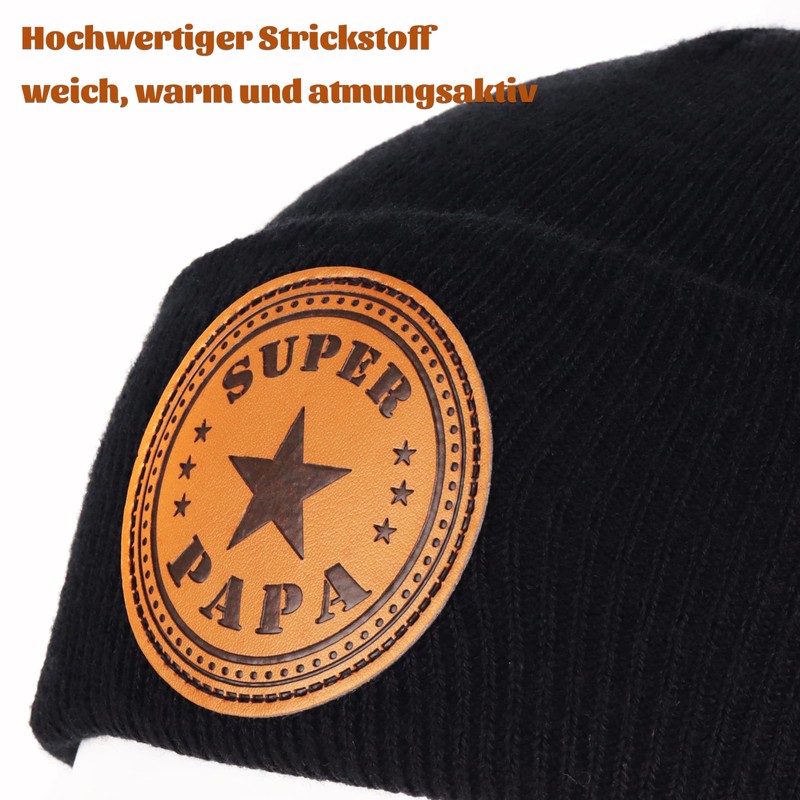 Jeasona Men's / Women's Winter Warm Knitted Hat, Black dad