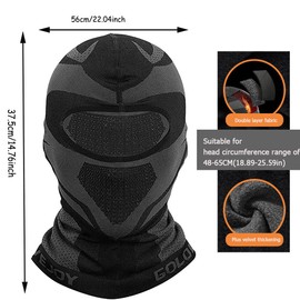 Bicycle Face Mask, Outdoor Sports Face Mask, Windproof Face Mask, Breathable Full Face Mask, Windproof Motorcycle Face Mask, Balaclava Face Hood for Motorcycle, Horn