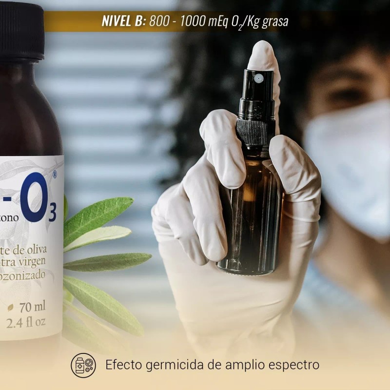 San-o3 Aceite Ozonizado De Oliva Extra Virgen, Meq: 800-1000, 70