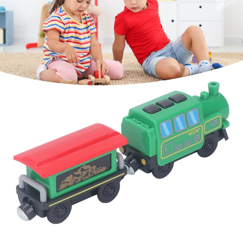 Battery Operated Locomotive Train Set Light Sound Effect Interesting Play