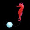 Pxiryanlow Red Aquarium Decor Luminous Artificial Soft Seahorse Hippocampus Fish