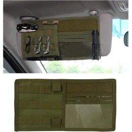 Unbranded Tactical Car Sun Visor Organizer Multi-Pocket Storage Pouch for Car SUV Truck