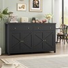 FOTOSOK Sideboard Buffet Cabinet with Storage, 55.1" Large Buffet Cabinet