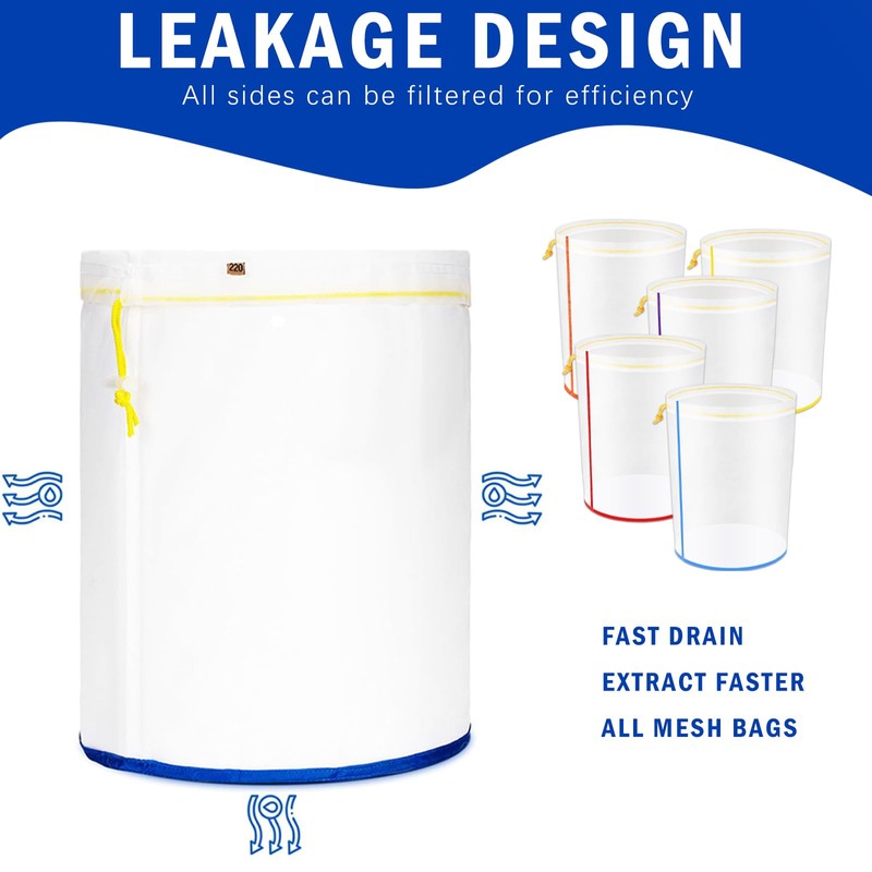 STFALI Bubble Bags, Bubble Hash Bag Set, 5 Gallons, 5