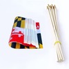TSMD Maryland State Flags Small Mini Hand Held Stick Flags,5x8