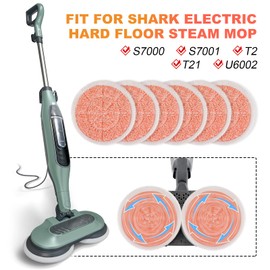 6 Pack Replacement Steam Mop Pads for Shark S7201 S8201 S8001 S7001 S7000AMZ Steam Mop, Reusable Steam Heavy Scrubby Cleaning Pads S7000 S7001TGT S7005 S7020 S7000C