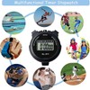 Sports Stopwatch Timer Lap Split Digital Stopwatch with Clock Calendar
