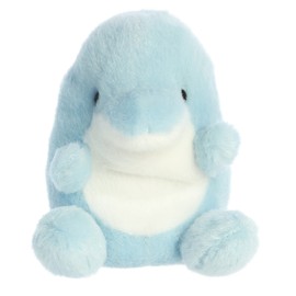 Aurora® Adorable Palm Pals™ Clicks Dolphin™ Stuffed Animal - Fun Collectible Plush for Kids and Adult Collectors - Perfect for Decorating Rooms and Birthday Gifts - Blue 5.5 Inches