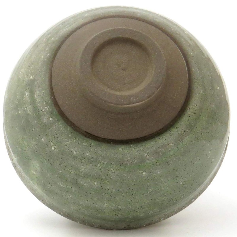 Mino Ware 591-23 Matcha Bowl, Kyo-type, Green Glaze