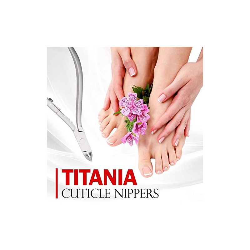 Titania Cuticle Nippers 10 cm – Stainless Steel, Rustproof, on