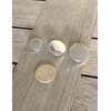 Pack of 10 Flat Smooth Silver Shiny Metal Eyelet Buttons