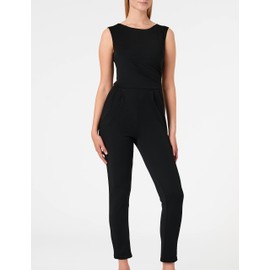 Koucla Women's Jumpsuit Playsuit Bateau Neck, black