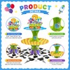 3-Tier 2nd Birthday Cartoon Story Cupcake Stand Rocket Theme Party