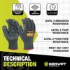 GLOVEZILLA ANTI-VIBRATION GLOVE BLACK XL