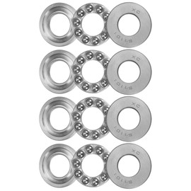QUARKZMAN 51101 Axial Ball Bearings 12 mm x 26 mm x 9 mm Steel with High Carbon Content and Washers ABEC1 Pack of 4