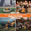 TUSGENK 39 Inch Fire Pit Ring for Outside, Large Smokeless