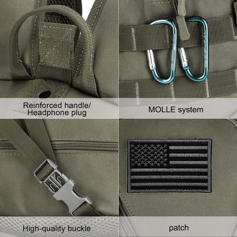 ArcEnCiel 15L Motorcycle Backpack Tactical Bag Rucksacks for Outdoor Camping