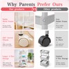 Baby Diaper Caddy 4 Tier Rolling Storage Cart with Wheels