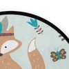 Mnsruu Indian Cute Fox with Arrows Round Rug Non-Slip Comfortable