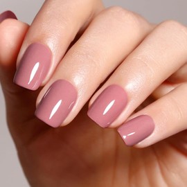 Firedeep Mauve Pink Gel Nail Polish, 0.54Fl.oz Large Bottle Soak Off UV LED Nail Gel Polish Spring Summer Nail Art Starter Manicure 1Pcs