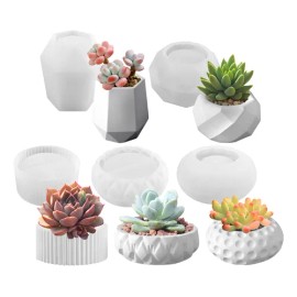 5pz Moldes pequeñas jardineras moldes para maceta plantas color 1 AOKUN
