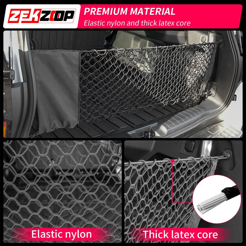 Zekzoop Cargo Net Compatible with 2021-2025 Toyota 4Runner Envelope Style