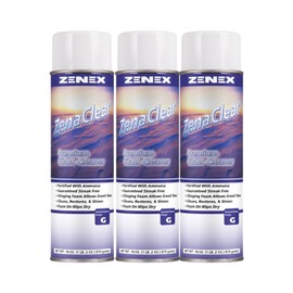 Zenex ZenaClear Ammoniated Glass Cleaner net 18 oz.. 3 count