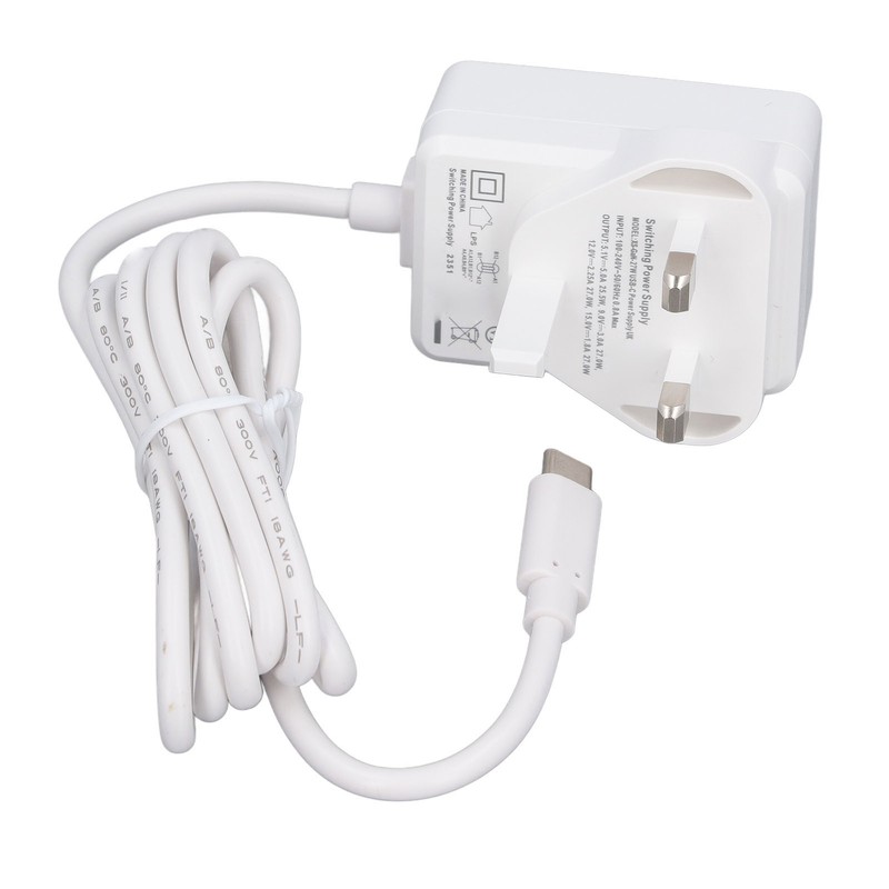 for Pi 5 Power Supply 5.1V 5A 27W PD USB