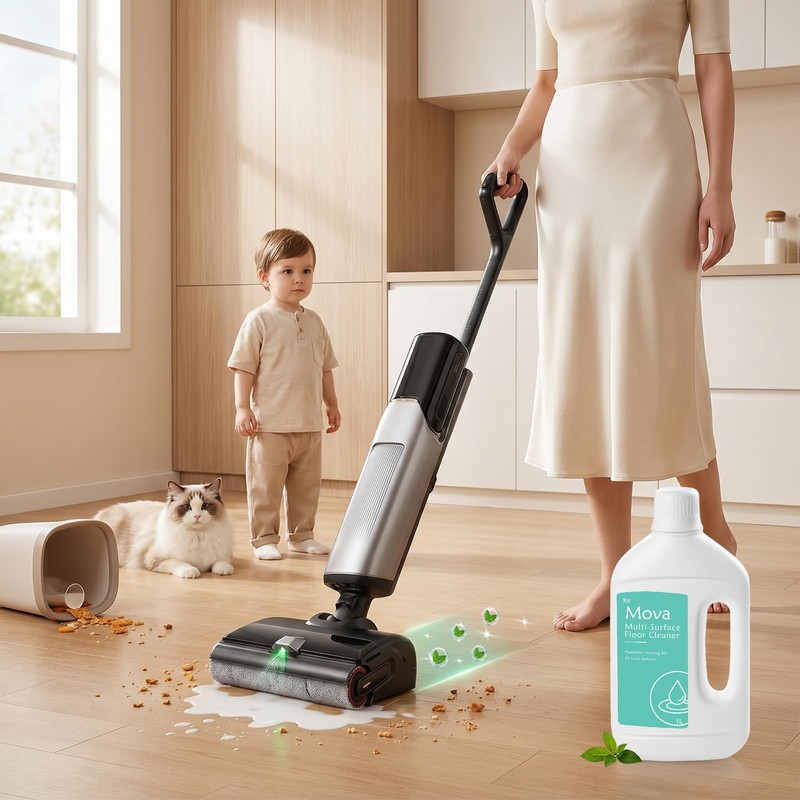 Floor Cleaning Solution for Mova Robot Vacuum and Wet Dry