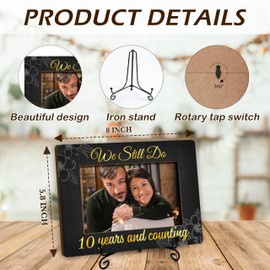 Anniversary Photo Frames, Happy Anniversary Picture Frame, 10th Wedding Gifts For Anniversary, Engagement Bridal Shower Gifts, Mr And Mrs Love Picture Frame, Tabletop Wooden Photo Frame-09