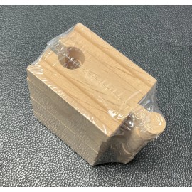 Melissa & Doug Wooden Track Bundle of Six 2" Straight Track #691