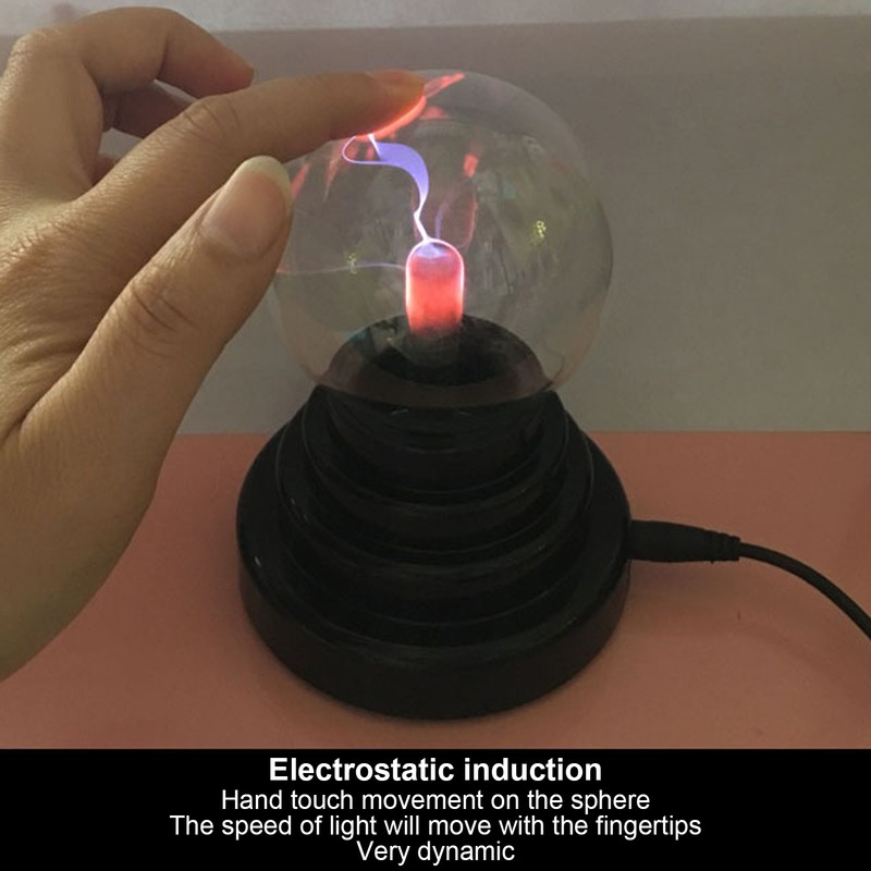 Plasma Light Touch Sensitive Electrostatic Neutralization Decorative Static Lighting Ball