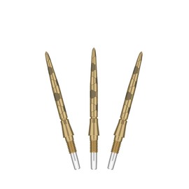 Target Darts Swiss Point Storm Steel Points, Onyx (Pack of 3) 26 mm - Gold, Interchangeable Tips, Replacement Points, Professional Dart Accessories