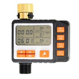 PNI Irrigation Programmer WT11 PRO, LCD Display, 3/4 Connection, Black