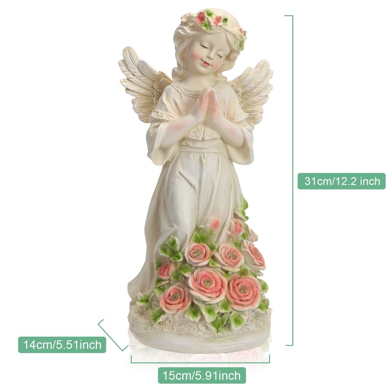 Garden Decor Angel Statue, Outdoor Patio Garden Sculptures & Statues,
