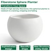 FloraFairy Fiberstone Sphere Planter, 19.3" Dia x 13" H Large