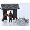 Coingallery Miniature World Japanese Castle Gate Stone Bridge and Bronze