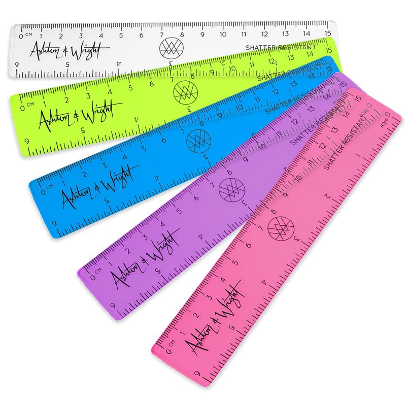 Ashton and Wright - 6 Inch / 15cm Rulers -
