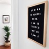 Felt Letter Board with Rustic Wooden Frame, Letters, Storage Bag