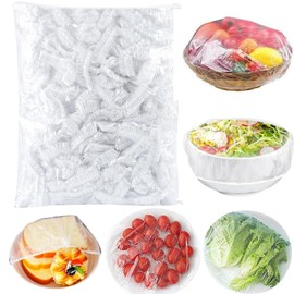 300Pcs Reusable Elastic Food Bowl Storage Covers, Sublaga Bowl Covers, Dish Plate Covers, Alternative to foil, Plastic Wrap,BPA Free