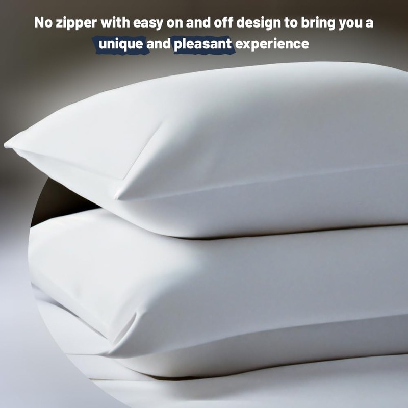 2 Pack Pink Pillowcases – Super Soft Cotton Bed Pillow