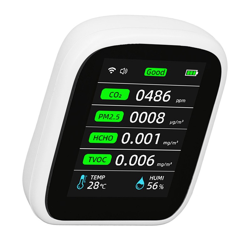 Air Quality Monitor Portable WiFi Accurate PM2.5 CO2 TVOC HCHO