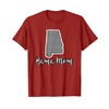 Bama Mom Alabama Houndstooth State Outline Gift Alumni T-Shirt