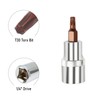 FOCMKEAS 1/4" Drive T30 Torx Bit Socket, S2 Steel Bits,