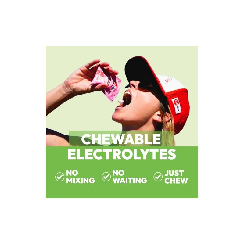 Saltstick Fastchews Count Botella Chewable Electrolyte Tabletas Repuesto