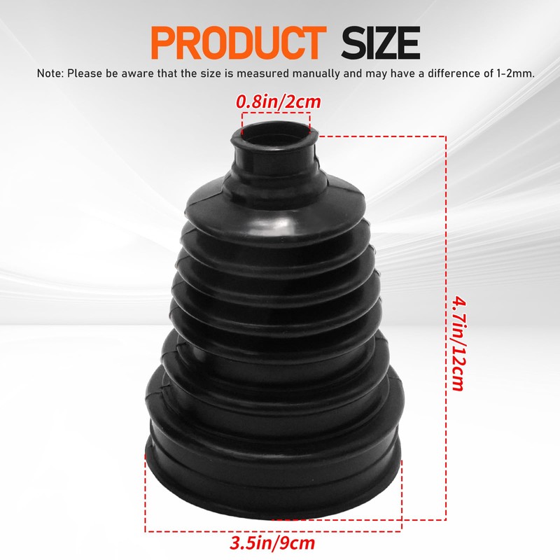 MospdyGear 2pcs CV Boots Universal Constant Velocity Joint Boot Set,