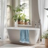 Breling 2 Pcs Summer Beach Hand Towels for Bathroom Blue